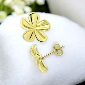 GIANI BERNINI Gold Floral Stud Earrings